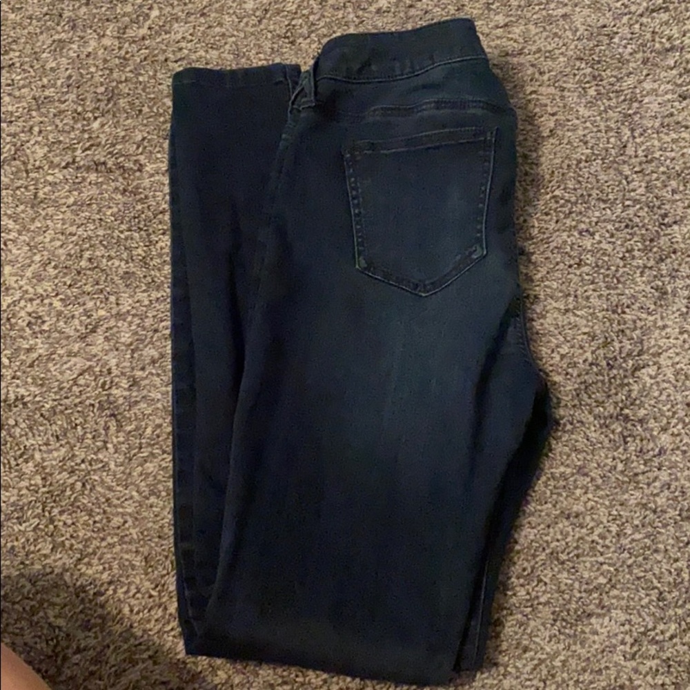 Skinny dark wash denim